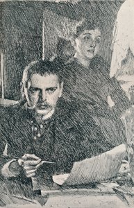 Il signor e la signora Zorn, 1890, 1898 da Anders Leonard Zorn
