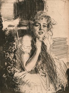 Ritratto di Mlle Emma Rassmussen, 1904, 1906 da Anders Leonard Zorn