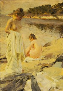 I bagnanti, 1889 da Anders Leonard Zorn