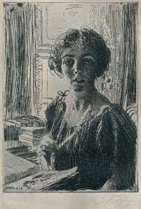 La principessa ereditaria Margherita di Svezia, 1914 da Anders Leonard Zorn