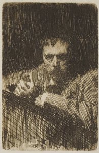 Un pittore-incisore (Autoritratto) da Anders Leonard Zorn