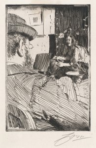 Albert Besnard e il suo modello da Anders Leonard Zorn