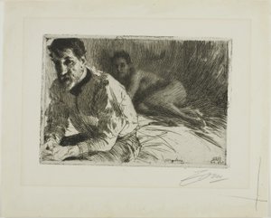 Augustus Saint-Gaudens II (Saint-Gaudens e il suo modello) da Anders Leonard Zorn