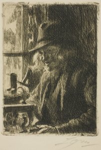 Bosl Anders, orologiaio a Mora da Anders Leonard Zorn