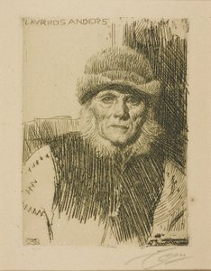 Contadino di Dalecarlia (Lavards Anders) da Anders Leonard Zorn