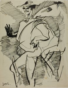 Uomo con cavallo da Anders Zorn