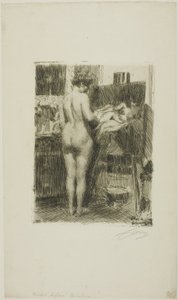 Modella davanti al Quadro da Anders Leonard Zorn