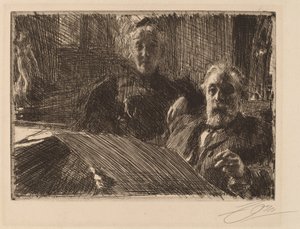 Il signore e la signora Furstenburg da Anders Leonard Zorn