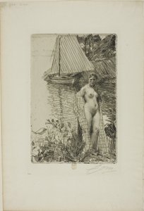 Il Mio Modello e la Mia Barca da Anders Leonard Zorn