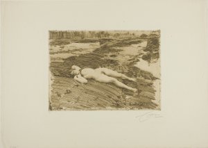 Sulla sabbia da Anders Leonard Zorn