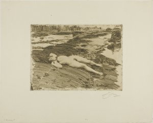 Sulla sabbia da Anders Leonard Zorn