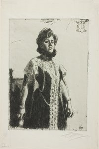 Oxenstierna (Mrs. Aurore Klintberg, nata Oxenstierna, a figura intera) da Anders Leonard Zorn