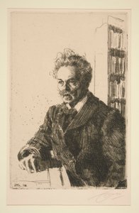 Ritratto di A. Strindberg da Anders Leonard Zorn