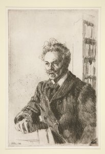 Ritratto di August Strindberg da Anders Leonard Zorn