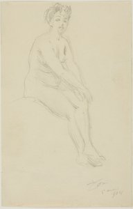Nudo femminile seduto