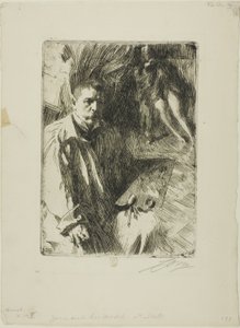 Autoritratto con Modello II da Anders Leonard Zorn