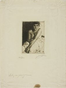 Modello seduto da Anders Leonard Zorn