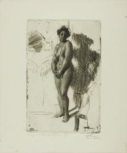 Nero in piedi da Anders Leonard Zorn