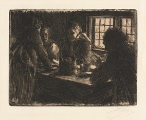 La damigella della sposa da Anders Leonard Zorn