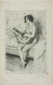 Il Suonatore di Chitarra da Anders Leonard Zorn