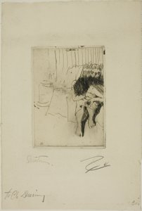 Modello stanco da Anders Leonard Zorn