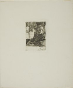 Giovane norvegese al pianoforte da Anders Leonard Zorn