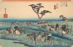 Chiriu, Stazione n. 40, ca. 1834 da Ando Hiroshige