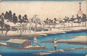 Tempo sereno dopo la neve a Massaki da Ando Hiroshige