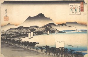 Tempo sereno ad Awazu da Ando Hiroshige