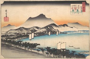 Tempo sereno ad Awazu da Ando Hiroshige