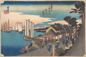 Alba a Shinagawa, ca. 1834 da Ando Hiroshige