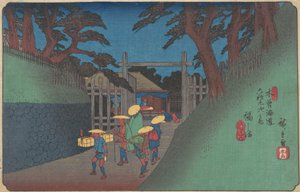 Stazione di Fukushima da Ando Hiroshige