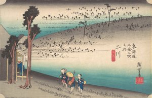 Futagawa, Saru ga Baba, c. 1834 da Ando Hiroshige