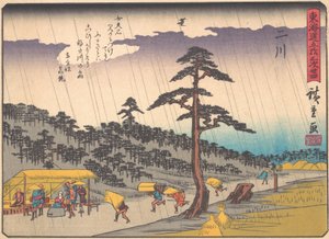Futakawa, dalla serie Le Cinquantatré Stazioni della Strada Tokaido, inizio 20° secolo da Ando Hiroshige