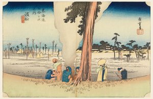 Hamamatsu, inverno, nelle Cinquantatré stazioni della strada Tokaido (Tokaido Gojusan Tsugi-no Uchi)