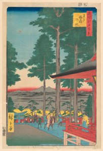 Santuario di Inari a Oji (Oji Inari no yashiro) dalla serie Cento famose vedute di Edo da Ando Hiroshige
