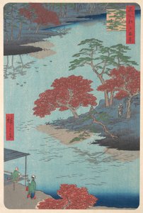 Dentro il santuario di Akiba a Ukeji, 8° mese, anno del serpente 1857 da Ando Hiroshige