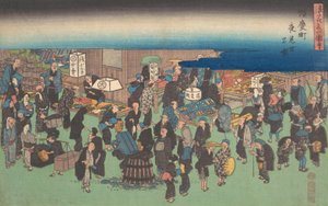 Junkei machi Yomise no Zu da Ando Hiroshige