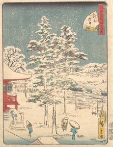 Tempio di Kanda sotto la neve, 1861