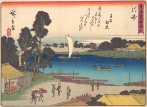 Kawasaki, dalla serie Le Cinquantatré Stazioni della Strada Tokaido, inizio XX secolo da Ando Hiroshige