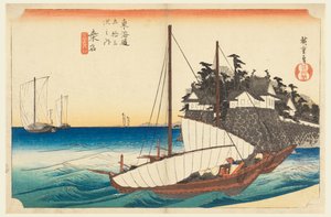 Kuwana, foce del fiume Kiso, nelle Cinquantatré stazioni della strada Tokaido