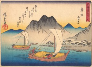 Maisaka, dalla serie Le cinquantatré stazioni della strada Tokaido, inizio XX secolo da Ando Hiroshige