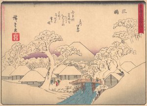 Mishima, dalla serie Le cinquantatré stazioni della strada Tokaido, inizio XX secolo da Ando Hiroshige