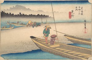 Mitsukei Tenryugawa, ca. 1834 da Ando Hiroshige