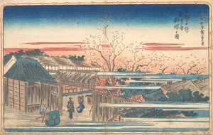 Ciliegie del mattino a Yoshiwara da Ando Hiroshige