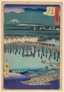 Nihonbashi dalla serie 53 Stazioni del Tokaido da Ando Hiroshige