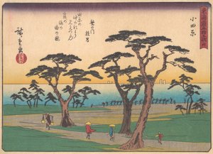 Odawara, dalla serie Le Cinquantatré Stazioni della Strada Tokaido, inizio XX secolo da Ando Hiroshige