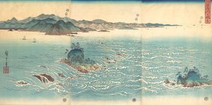 Rapide a Naruto, 1857 da Ando Hiroshige