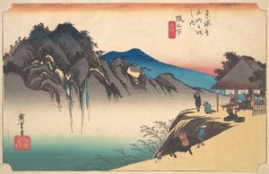 Saka-no-shita, Fude-sute Mine, ca. 1834 da Ando Hiroshige