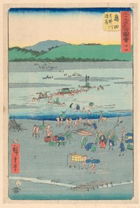 Shimada dalla serie 53 Stazioni di Tokaido da Ando Hiroshige
